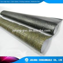 High simulation python skin car wrap sticker 1.52*30m with air channel