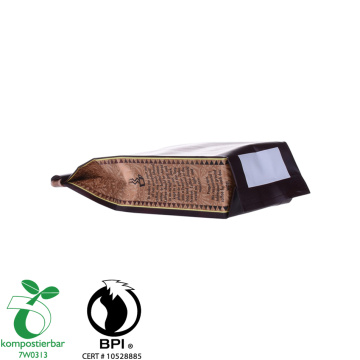 12oz Bio kaffeväskor miljövänliga förpackningar med tennband