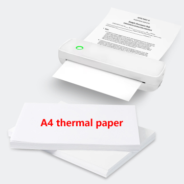A4 Thermal Paper 200-Sheets Compatible with M08F L80 Portable Thermal Printer