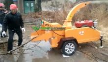 shredder tree branch crushing cutting machine