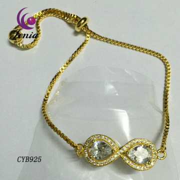 Jenia Zircon & Copper Fashion Design Jewelry Woman Fashion Bracelets