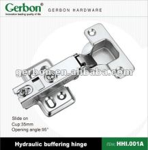 Slide-on buffering SS cabinet hinge