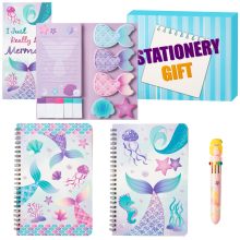 Mermaid Notebook and Stationery Gift Set for Students