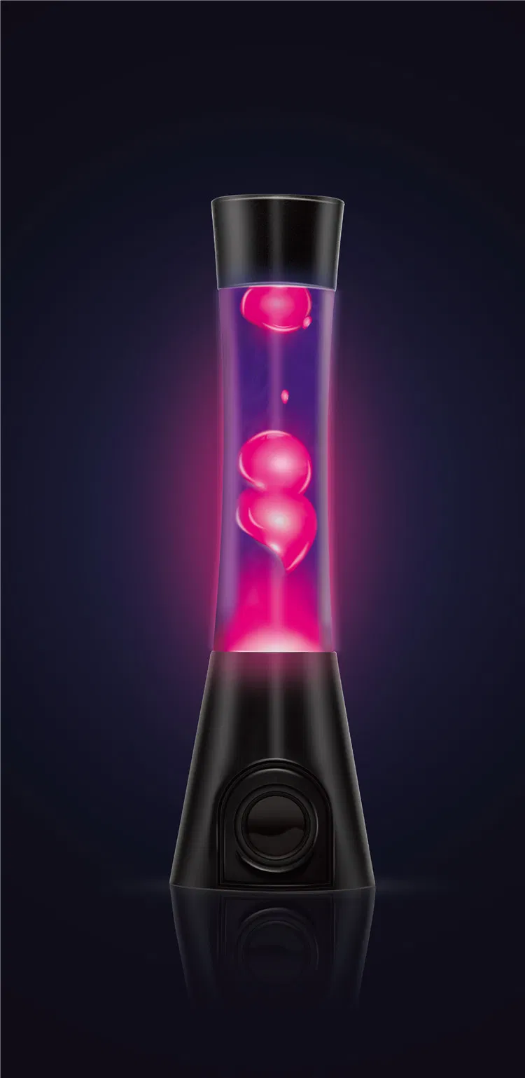 High-Quality Bedroom Speaker with Colorful Lava Lamp and Light