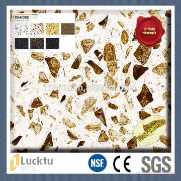 Diamond yellow diamond grain artificial quartz stone