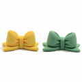 Nuevo diseño de moda Faltback Bowknot resina artesanal miniaturas hechas a mano para niñas Hiar Clips Ring Making