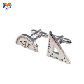 Stainless steel personalised measuring scale cuff links