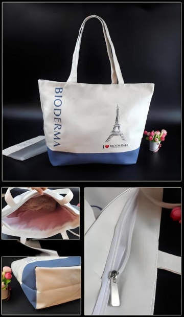 Canvas Tote Bag with zipper