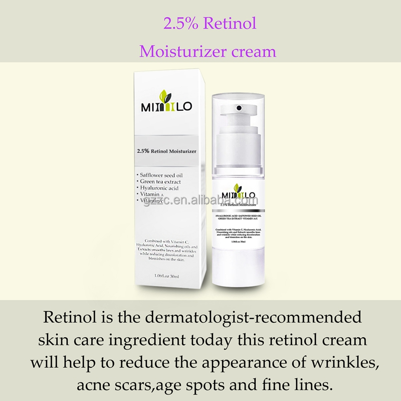 Amazon hot selling 2.5% retinol night cream moisturize face retinol cream