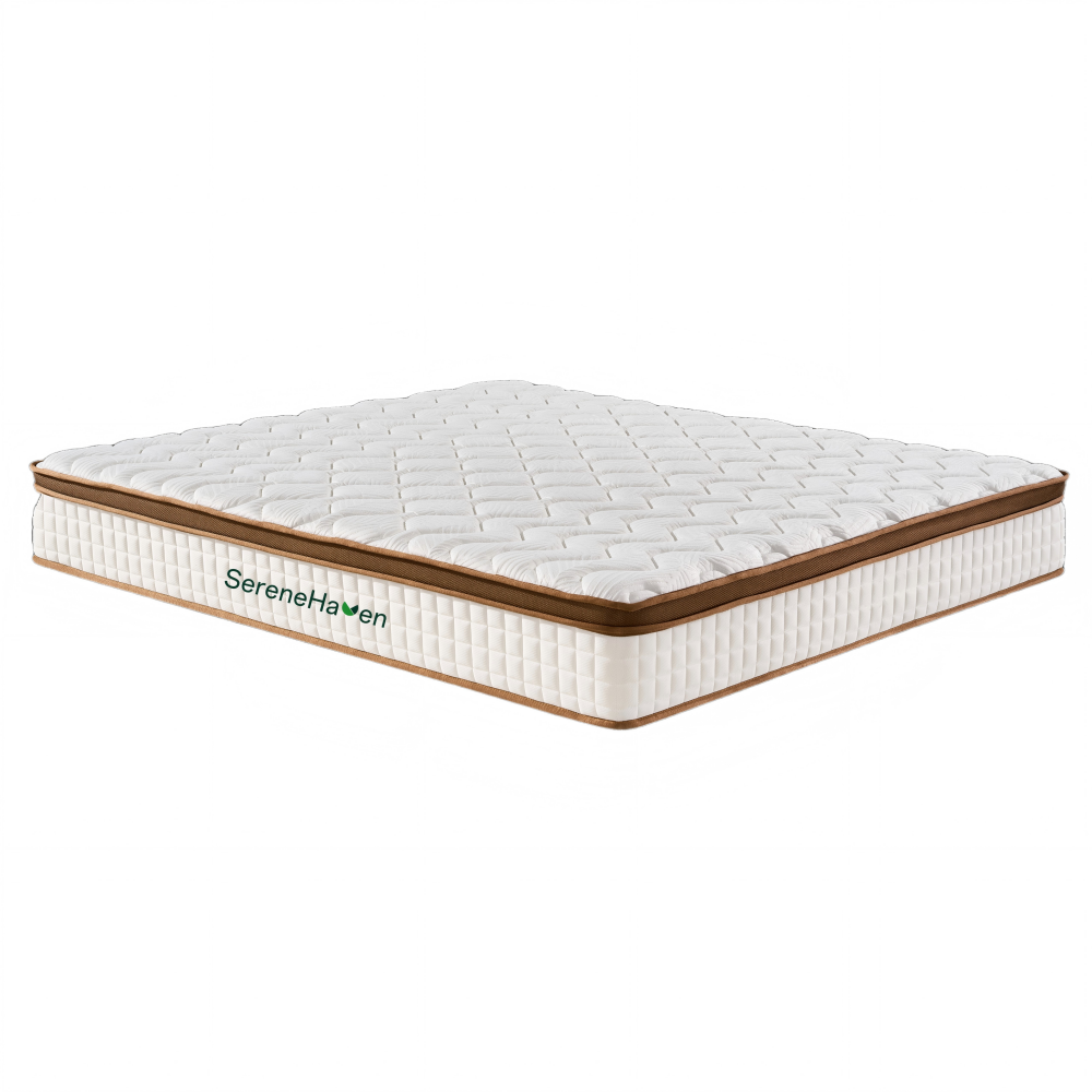 Nệm SereneHaven SF-2518 30cm - Thiết kế 3 cạnh giả nhẹ SereneHaven SF-2518 30cm pocket spring mattress with lightweight fake triple edge, easy to carry for home and hotel use