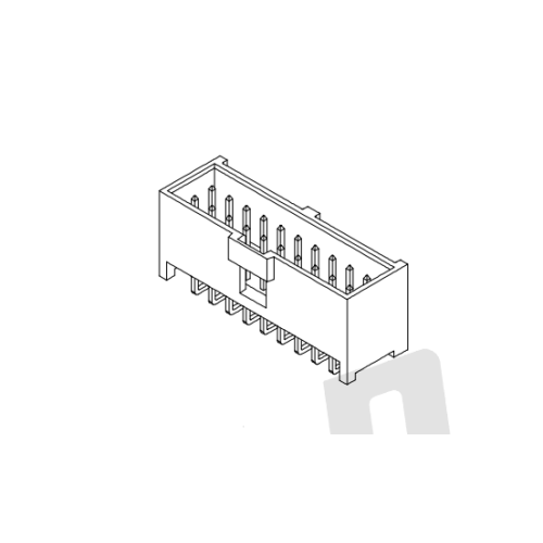 2.54mm Pitch 90 ° Kutu Başlığı AW2547RB-2XNP