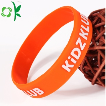 Customized Word Promotional Bracelets Silicone Wristband