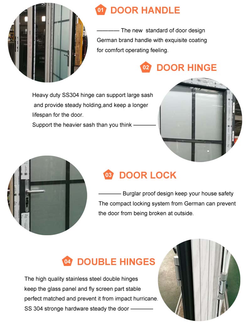 home used aluminium frame frosted tempered glass bathroom interior door