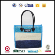 2016 fashion new style and cheap straw handbag woman handbag shopping handbag