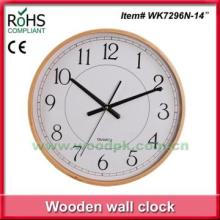 14\" Inch simply style hot sale item quartz MDF wood wall clock