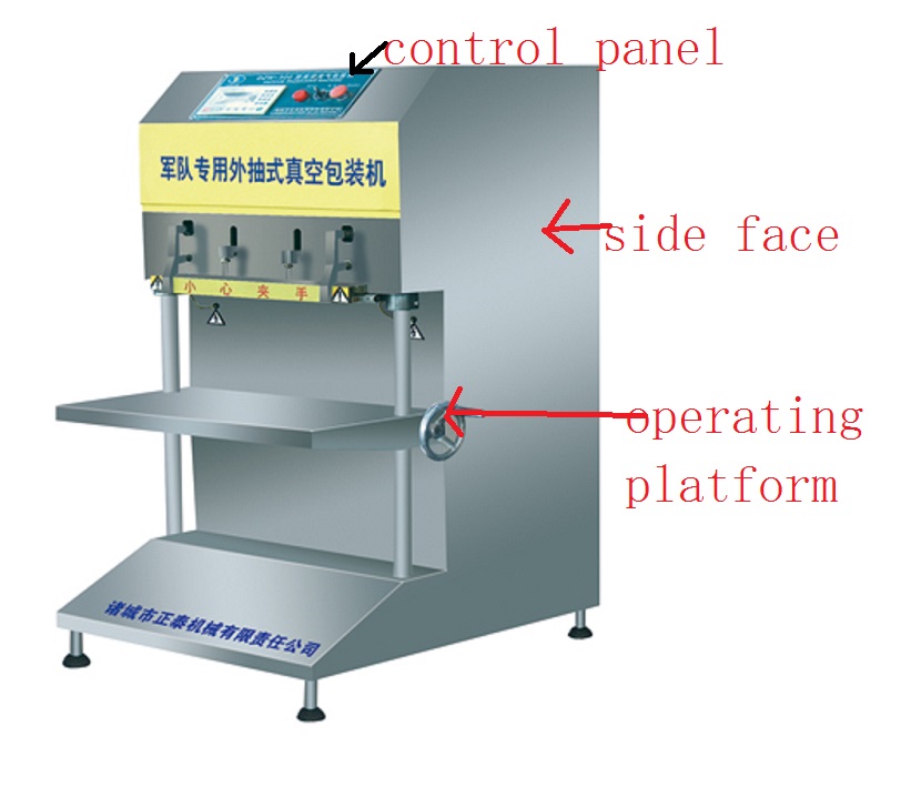 Army-special Automatic Outside Smoke Type Vacuum Packaging Machine