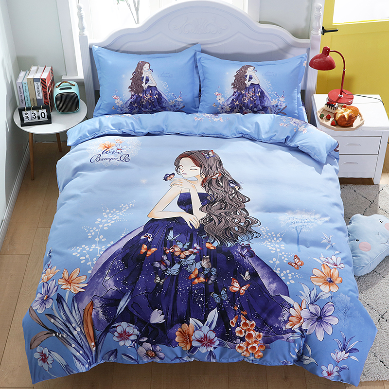 Kids Duvetcover sets Baby Crib Printed Bedsheets