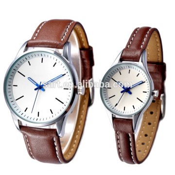 High quality with Walmart and Avon Audit PU leather Couple Watch