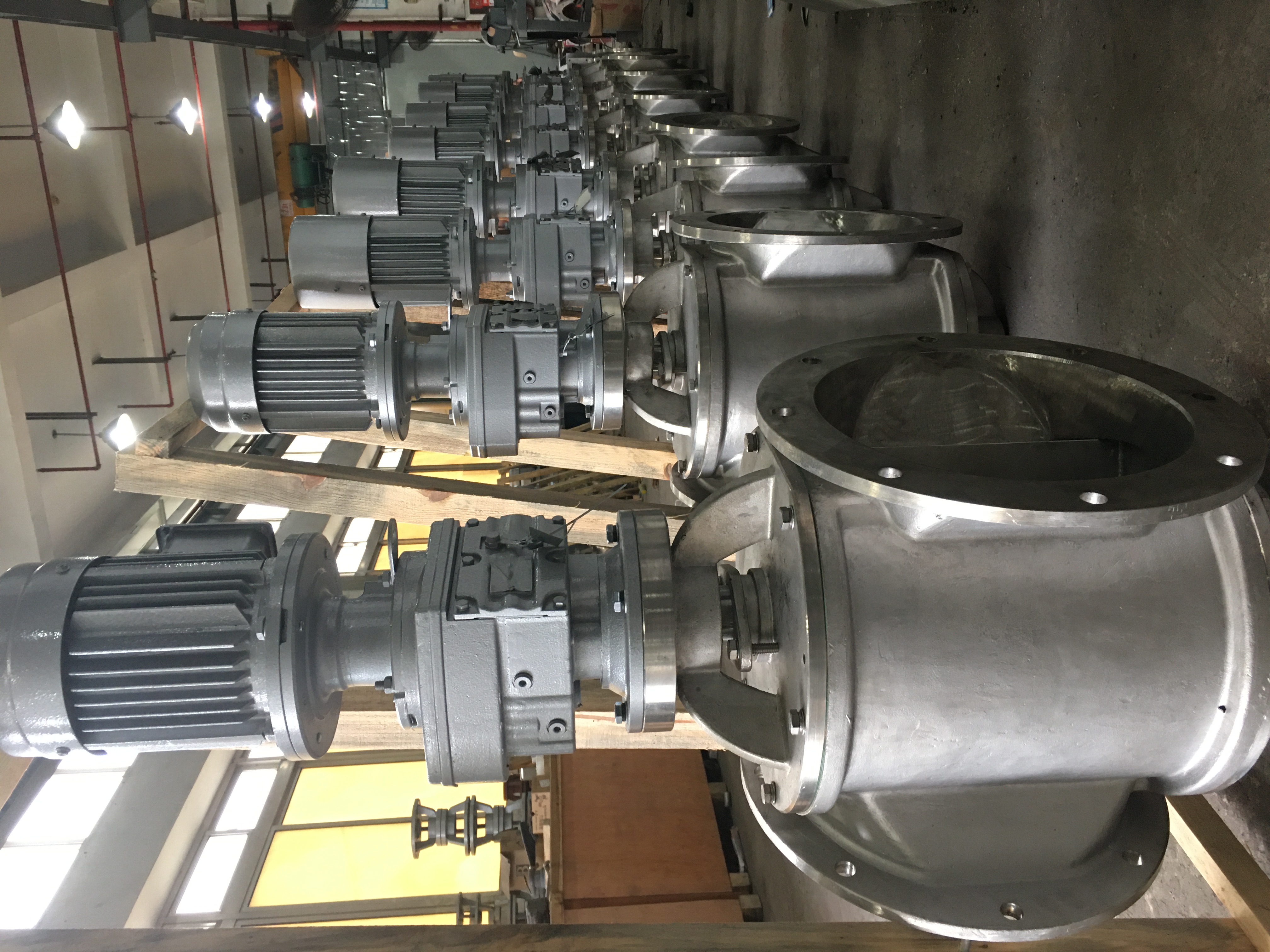 cast Iron rotary airlock valve feeder round and square discharge bulk material equipment