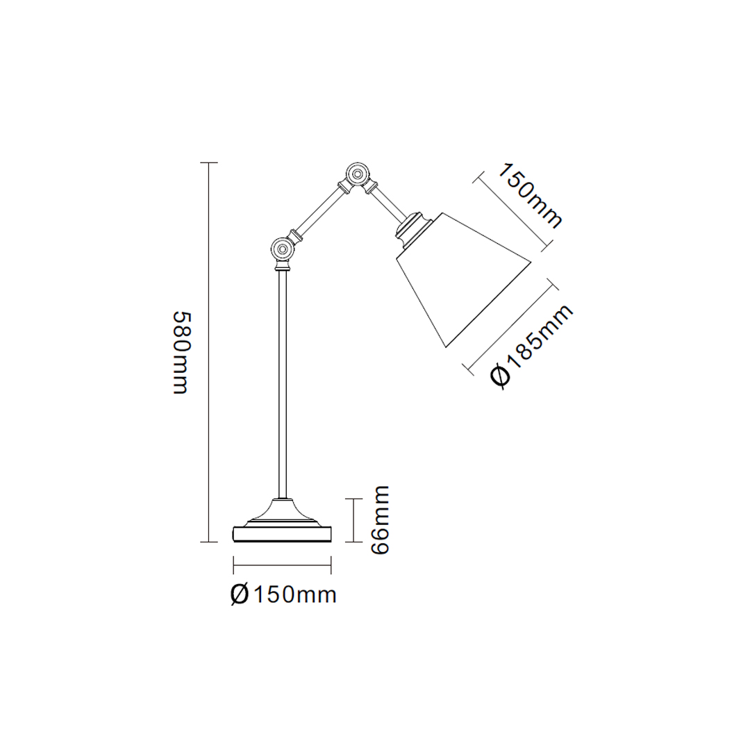 Candeeiros de mesa de metal de latão antigo-04 Antique Brass Metal Table lamps-04