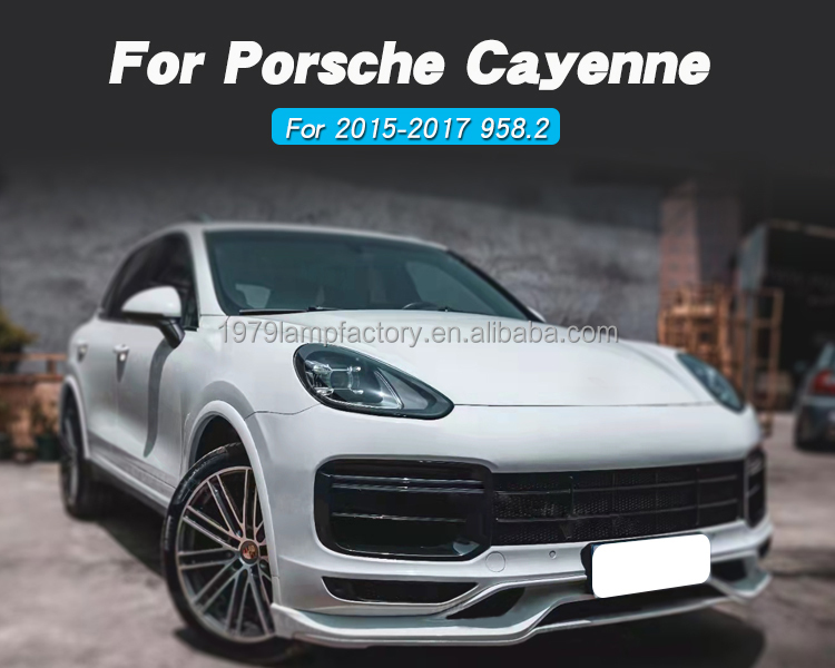 LT LED DRL Lightbar Headlights Porsche Cayenne 92A 14-17 Facelift black LHD main image 0