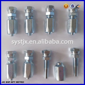 carbon steel threaded reusable hose fitting