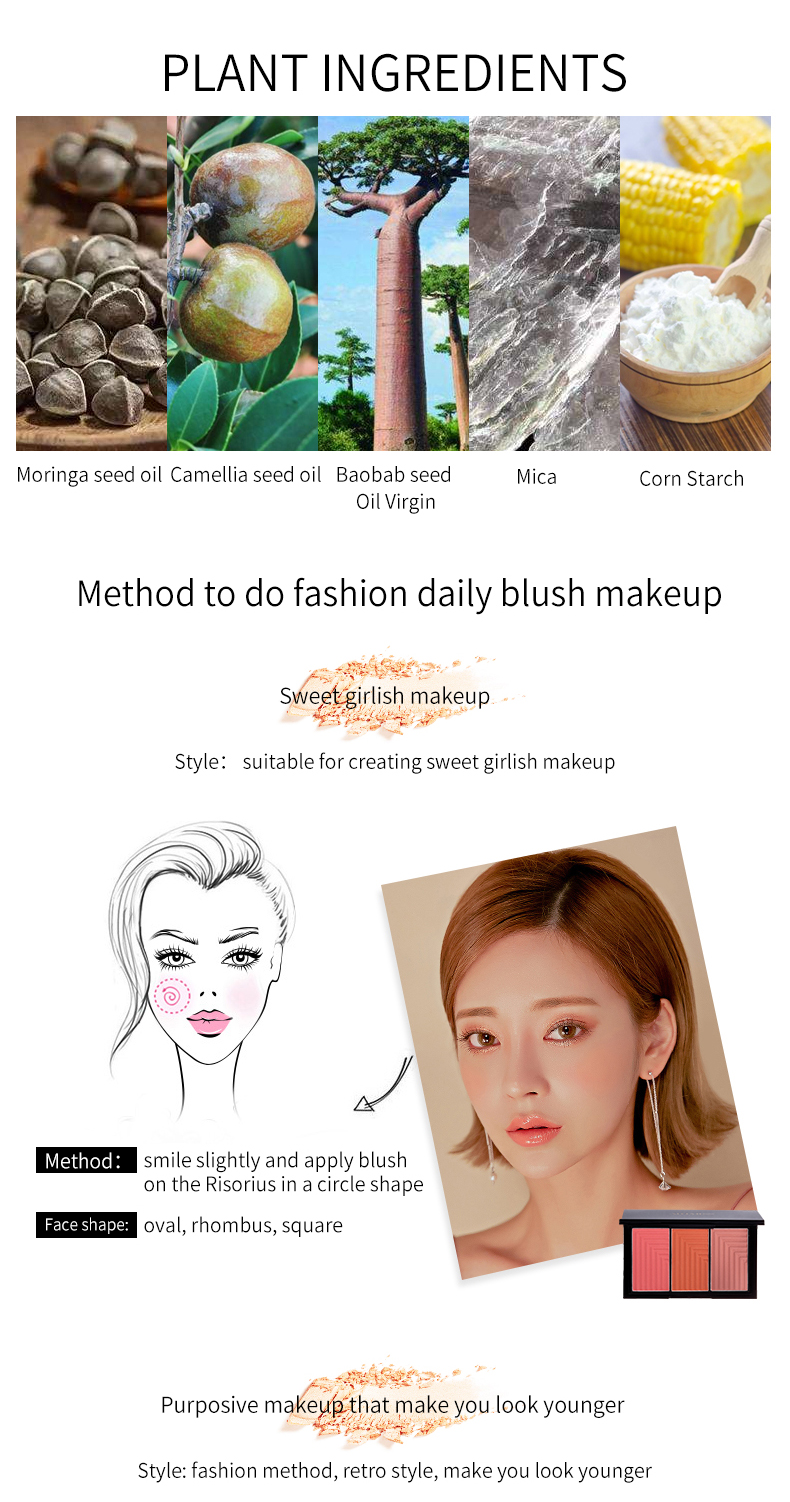 Makeup Shimmer Beauty Packaging Single Empty Blush Palette