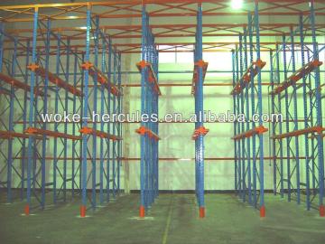 drive in pallet racks system