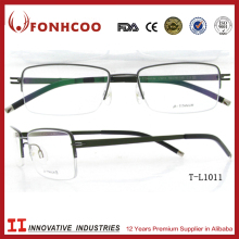 FONHCOO Contemporary Designed Half Frames Memory Titanium Optical Frame