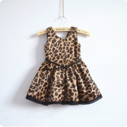Cocuk Giyim Kizlar Leopar Elbise Moda Leopord Elbise Sevimli Bebek Cocuk Elbise Bossgoo Com