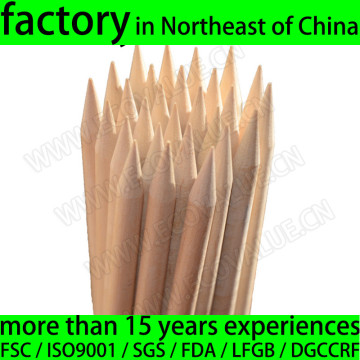 Wooden Skewer for BBQ, Birch Wood Barbecue Skewer Machine & Hand