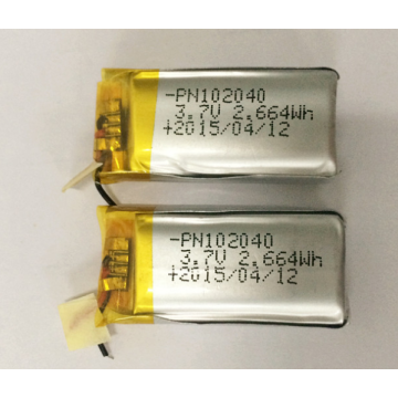 Li Polymer Rechargeable Battery 720mAh (LP2X4T10)