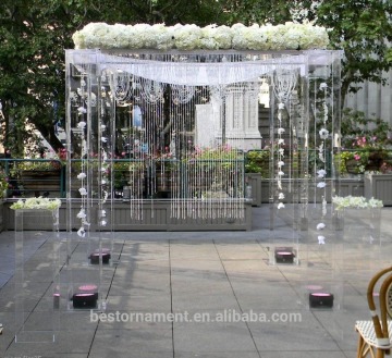 8ft tall x 8ft Square Acrylic Wedding Structure Mandap