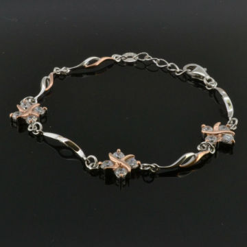 Zircon jewelry 925 silver lady's bracelets