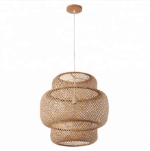 Nordic Rustic Woven Bamboo Ceiling Lamp