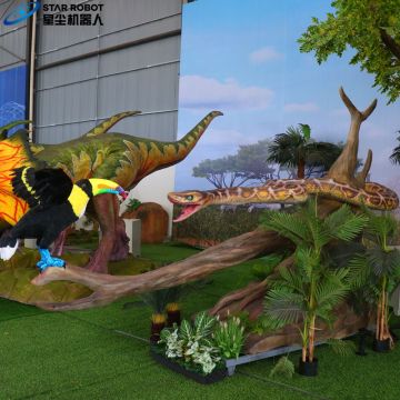 Animatronic Animals Snake Eat Eagle Model for Sale