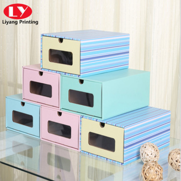 Color stripe multifunctional storage drawer box