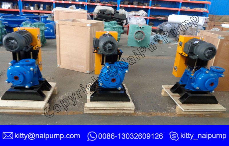 1.5/1BAH Metal Liner Mechanical Slurry Pump with 4kw Motor 