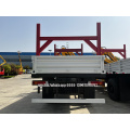 BEIBEN RHD 4X4 รถบรรทุกที่ปรับแต่งเองติดตั้ง XCMG 6.3T crane articulated crane