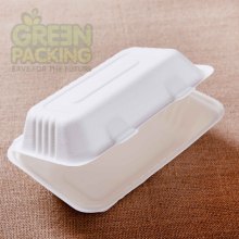 Biodegradable sugarcane bagasse 1000ml food container 9x6 inch-Joyce