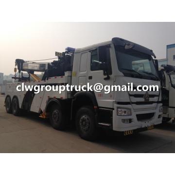 รถลากจูง SINOTRUCK HOWO 8X4 LHD / RHD Wrecker