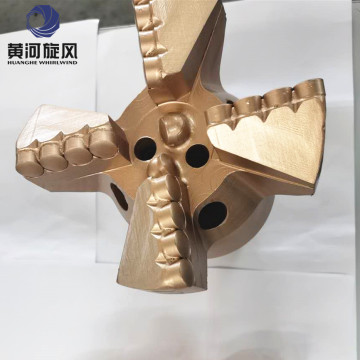 HHWW Rotary Rock Drill Tools Steel Body PDC 200mm 4 Bade Drag Bit