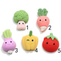 100 pièces Miniature dessin animé légumes résine Flatback Cabochon Kawaii Simulation alimentaire bricolage Scrapbooking bijoux charmes accessoires