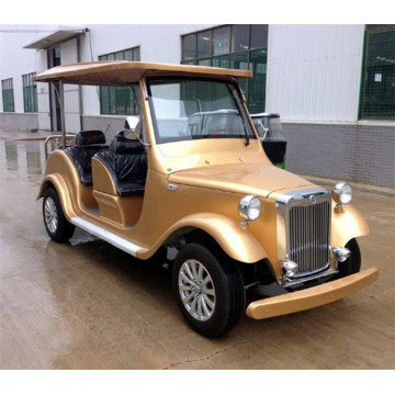 classic gas powered golf cart with fiberglass bodies