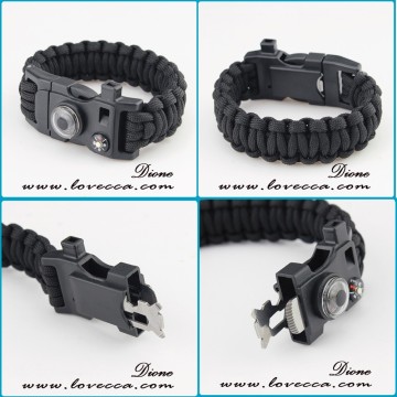 Outdoor Sport Wholesale 7 strands paracord survival bracelet / Paracord Bracelet Survival / Paracord Bracelet