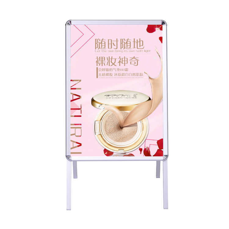 Folding portable adverting poster display