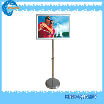 Customized new design floor standing poster display frame