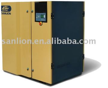 mute double screw air compressor