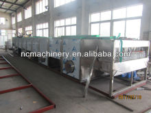 Continuous spray pasteurizing machine