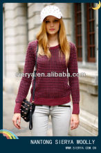 lady's 100%acrylic winter thick sweater